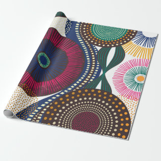 Geometrisk afrikansk design presentpapper