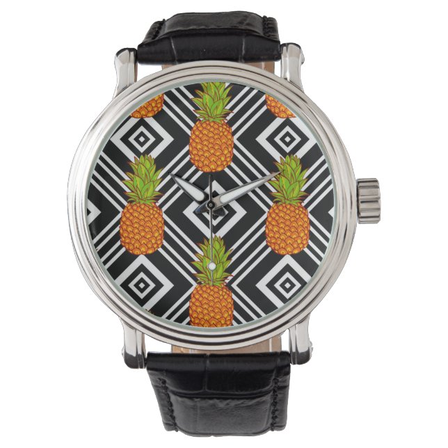 Geometrisk ananas armbandsur (Framsida)