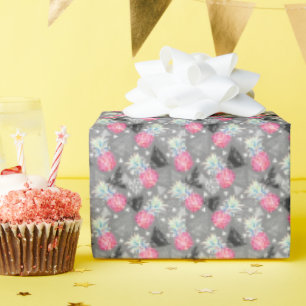 Geometrisk ananas texturerad Mönster Presentpapper