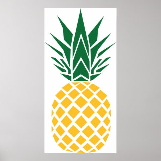 Geometrisk ananasmuggart poster