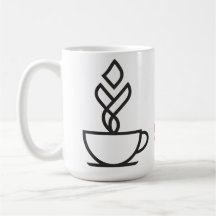 Geometrisk Ång Kaffe Kopp T-Shirt – Minimalistisk