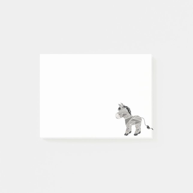 Geometrisk åsna post-it block (Framsida)