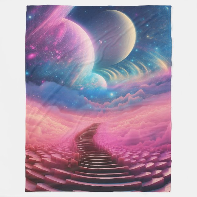 Geometrisk bakgrund fleecefilt (Framsidan)