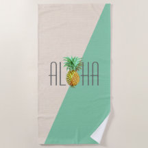 Geometrisk bakgrund för Aloha Pineapple-illustrati