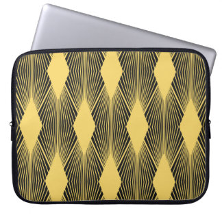 Geometrisk bakgrund för Art Deco-Abstrakt Laptop Fodral
