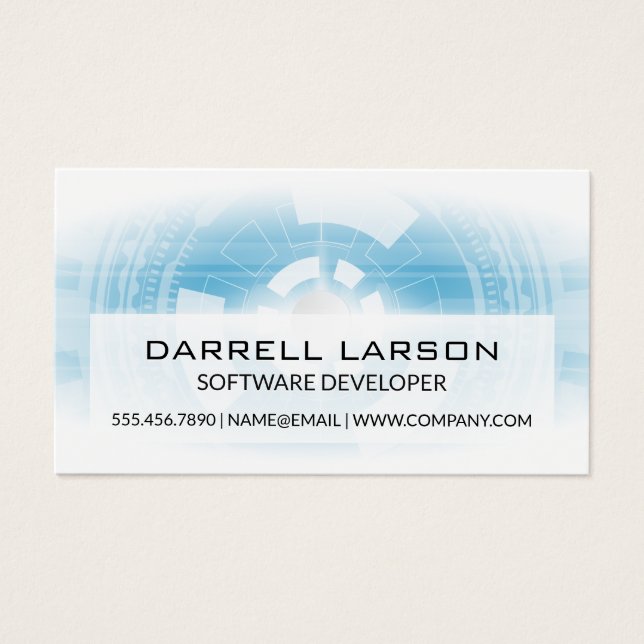 Geometrisk bakgrund för teknik visitkort (Framsidan)
