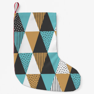 Geometrisk bakgrund. illustration av vintagen abst liten julstrumpa