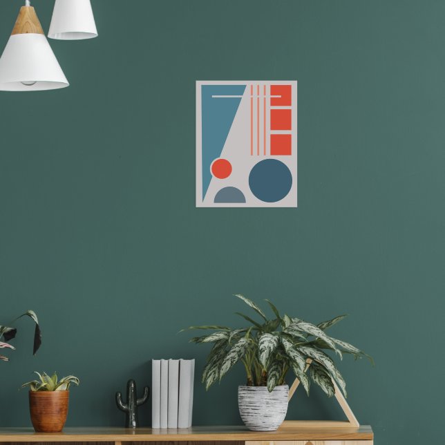Geometrisk balans 1 Abstrakt design Poster (Vardagsrum 1)