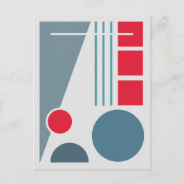 Geometrisk balans 1 Abstrakt design Vykort