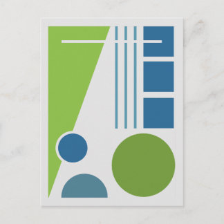 Geometrisk Balans 1 Abstrakt Design Vykort