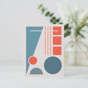 Geometrisk balans 1 Abstrakt design Vykort