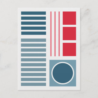 Geometrisk Balans 2 Abstrakt Design Vykort