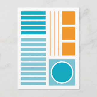Geometrisk Balans 2 Abstrakt Design Vykort