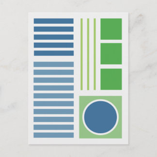 Geometrisk Balans 2 Abstrakt Design Vykort