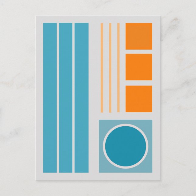 Geometrisk balans 2 Abstrakt design Vykort (Framsida)
