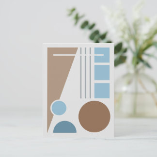Geometrisk Balans Abstrakt Design Vykort