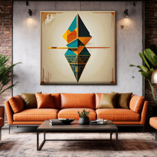Geometrisk Balans Canvastryck