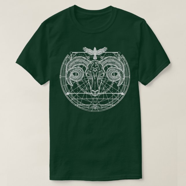 Geometrisk baphomet  t shirt (Design framsida)