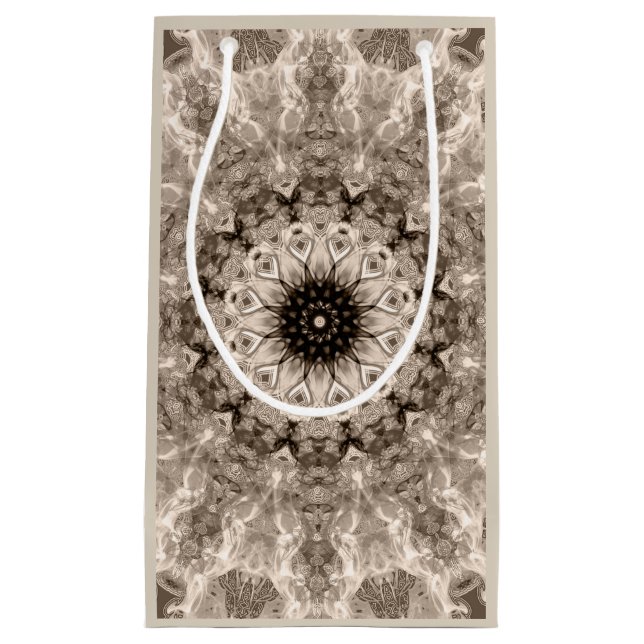geometrisk, beige, brun, mandala (Framsidan)