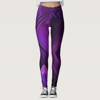Geometrisk benägenhet för futuristiska vid Lila oc Leggings