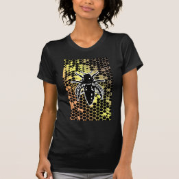 Geometrisk bihonungskaka t-shirt