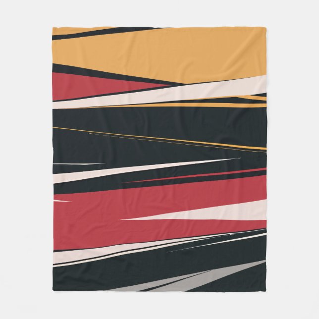 Geometrisk bild med fet Abstrakt Fleecefilt (Framsidan)