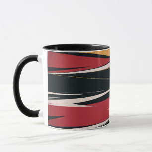 Geometrisk bild med fet Abstrakt Mugg