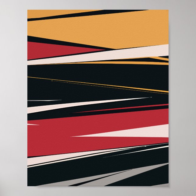 Geometrisk bild med fet Abstrakt Poster (Framsidan)