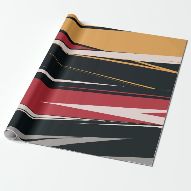 Geometrisk bild med fet Abstrakt Presentpapper (Utrullad)