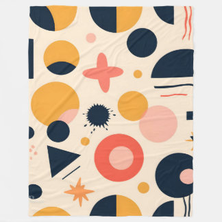 Geometrisk blanket i modern Abstrakt Fleecefilt
