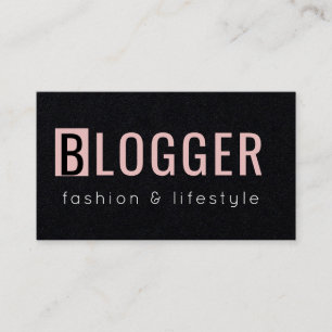 Geometrisk bloggare för rosa rosMinimalistfrilans Visitkort