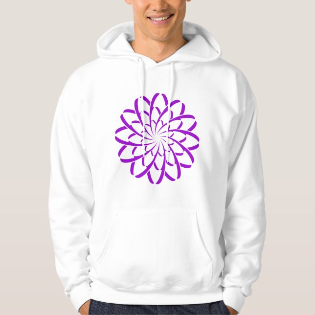 Geometrisk blomma 02 sweatshirt (Framsida)