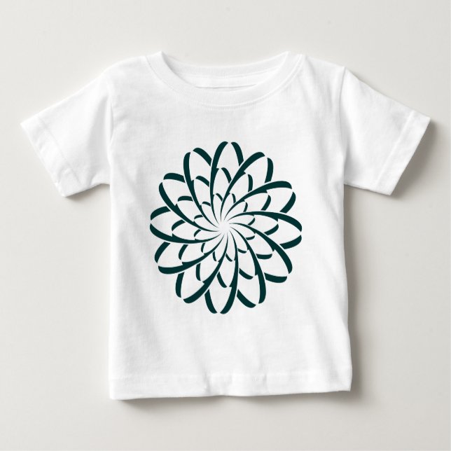 Geometrisk blomma 02 tee (Framsida)