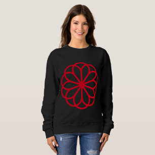 Geometrisk blomma 06 - Röd T Shirt