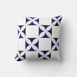 Geometrisk blomma Sömlös Mönster Kudde