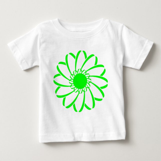 Geometrisk blomma t shirt (Framsida)