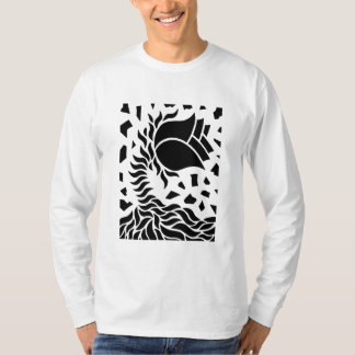 Geometrisk blomma t shirt