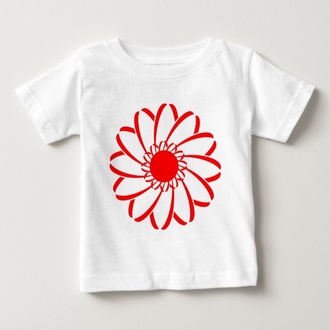 Geometrisk blomma tee (Framsida)