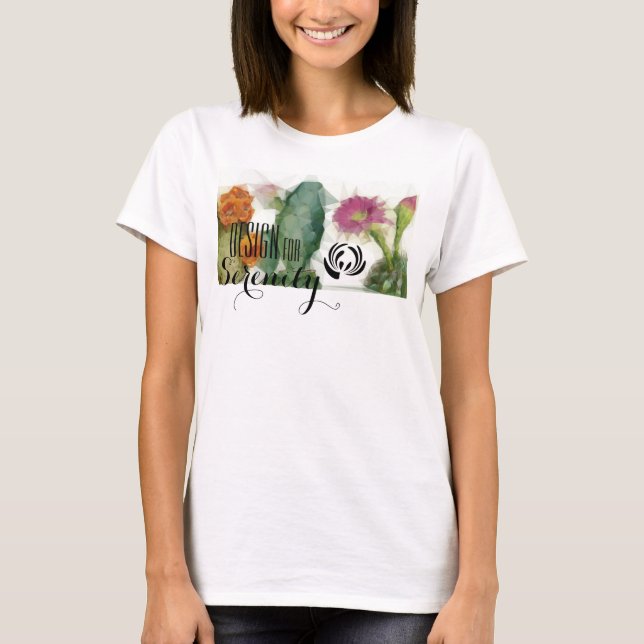 Geometrisk Blommar Kvinnor Muskelvävnad Tank Tee (Framsida)