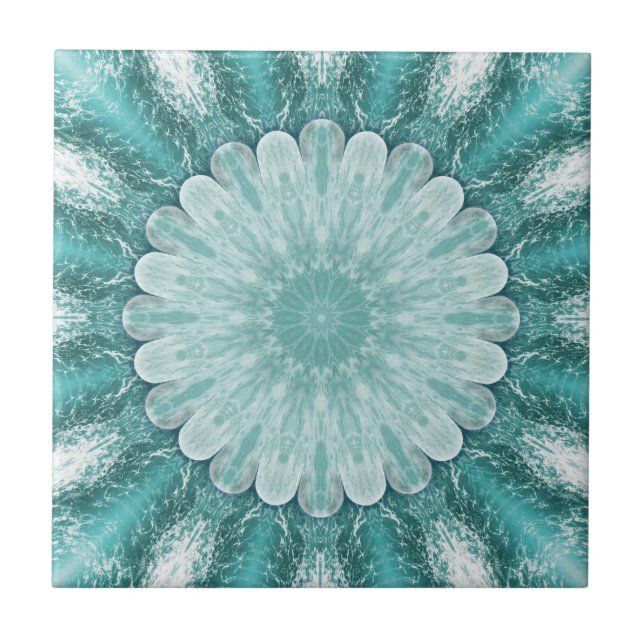 Geometrisk Blommigt Beach Star Bathroom Tile Kakelplatta (Framsidan)