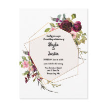 Geometrisk Blommigt Bröllop