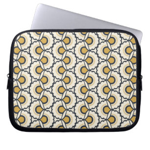 Geometrisk blommönster laptop fodral