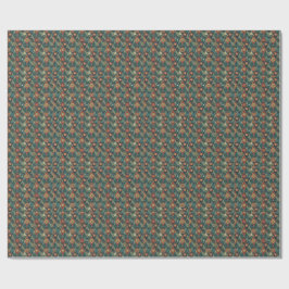 Geometrisk Boho Mandala Triangel Design Mönster Ko Presentpapper