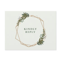 Geometrisk bröllop OSA av andedräkt i blommigt