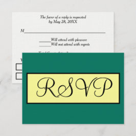 Geometrisk Bröllop OSA för tropisk Grönt Kort