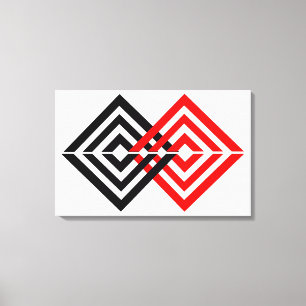 Geometrisk Canvastryck