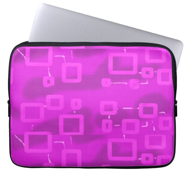 Geometrisk chic Futuristiska Laptop Fodral (Framsidan)