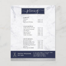 Geometrisk Chic Silver Sax Marmor Frisörsalong