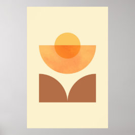 Geometrisk cirkelartikel av skandinavisk Abstrakt Poster