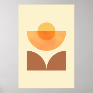 Geometrisk cirkelartikel av skandinavisk Abstrakt Poster
